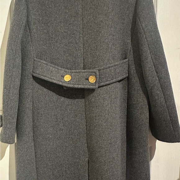 J. Crew Gray Pea Coat with Gold Buttons - Picture 5 of 5